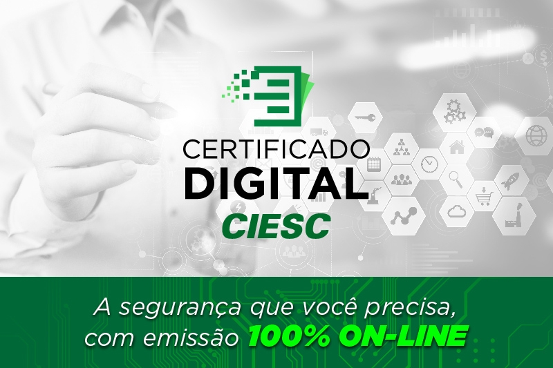 CIESC emite certificado digital on-line