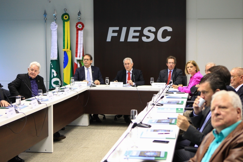 Reunião do Conselho Estratégico da FIESC foi realizada nesta segunda-feira (14), em Florianópolis (foto: Filipe Scotti)